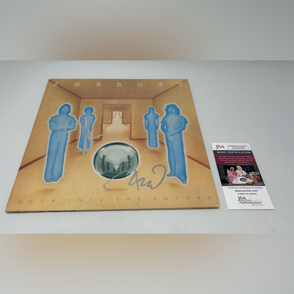 Neal Schon and‎ Ross Valory signed Journey Look Into The Future Album JSA COA